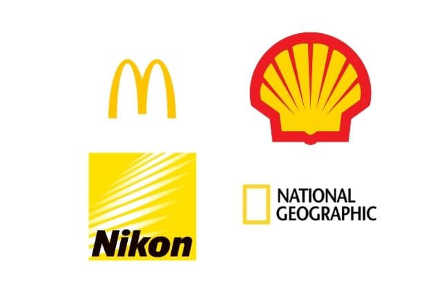 brand with yellow logo