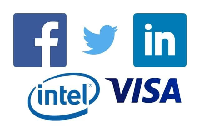 brands with blue logo