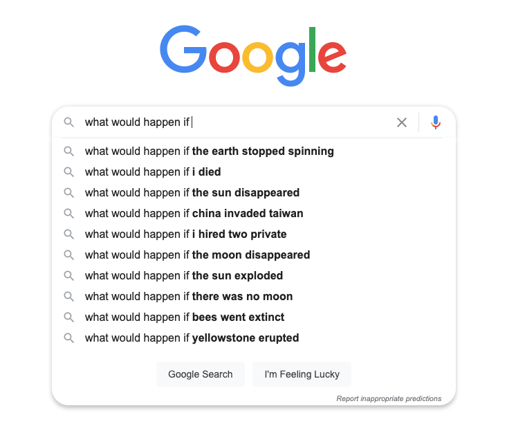 google screenshot